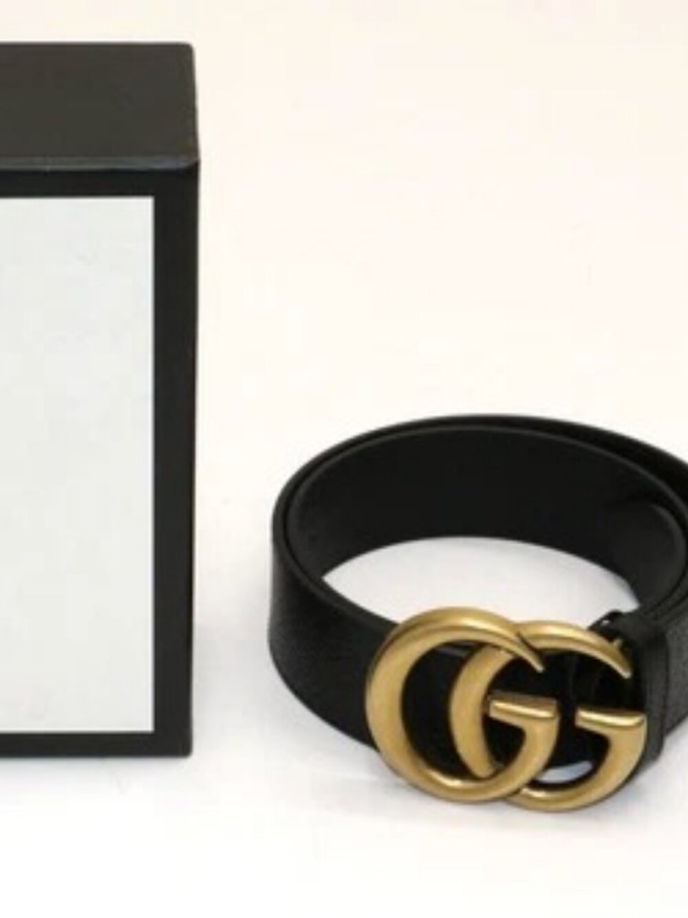 Gucci GG Marmont Men's wide belt 75/30 - Black/Gold